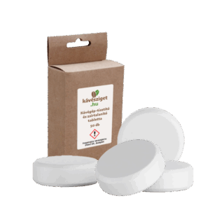 Kávégép-tisztító és zsírtalanító tabletta automata, kapszulás és eszpresszó kávégépekhez, 50 db (50 x 2 g)