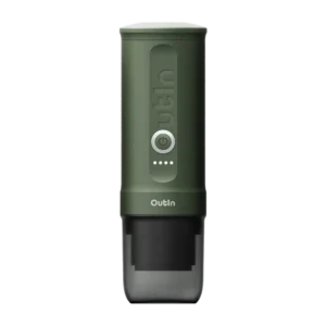 Outin Nano hordozható kávéfőző beépített vízmelegítővel, forest green, zöld